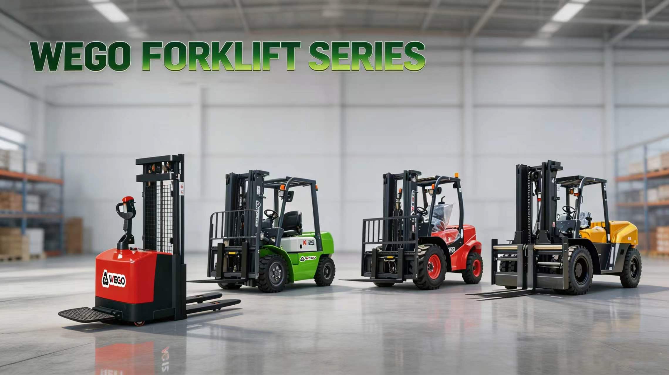 WEGO forklift series lineup